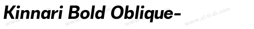 Kinnari Bold Oblique字体转换